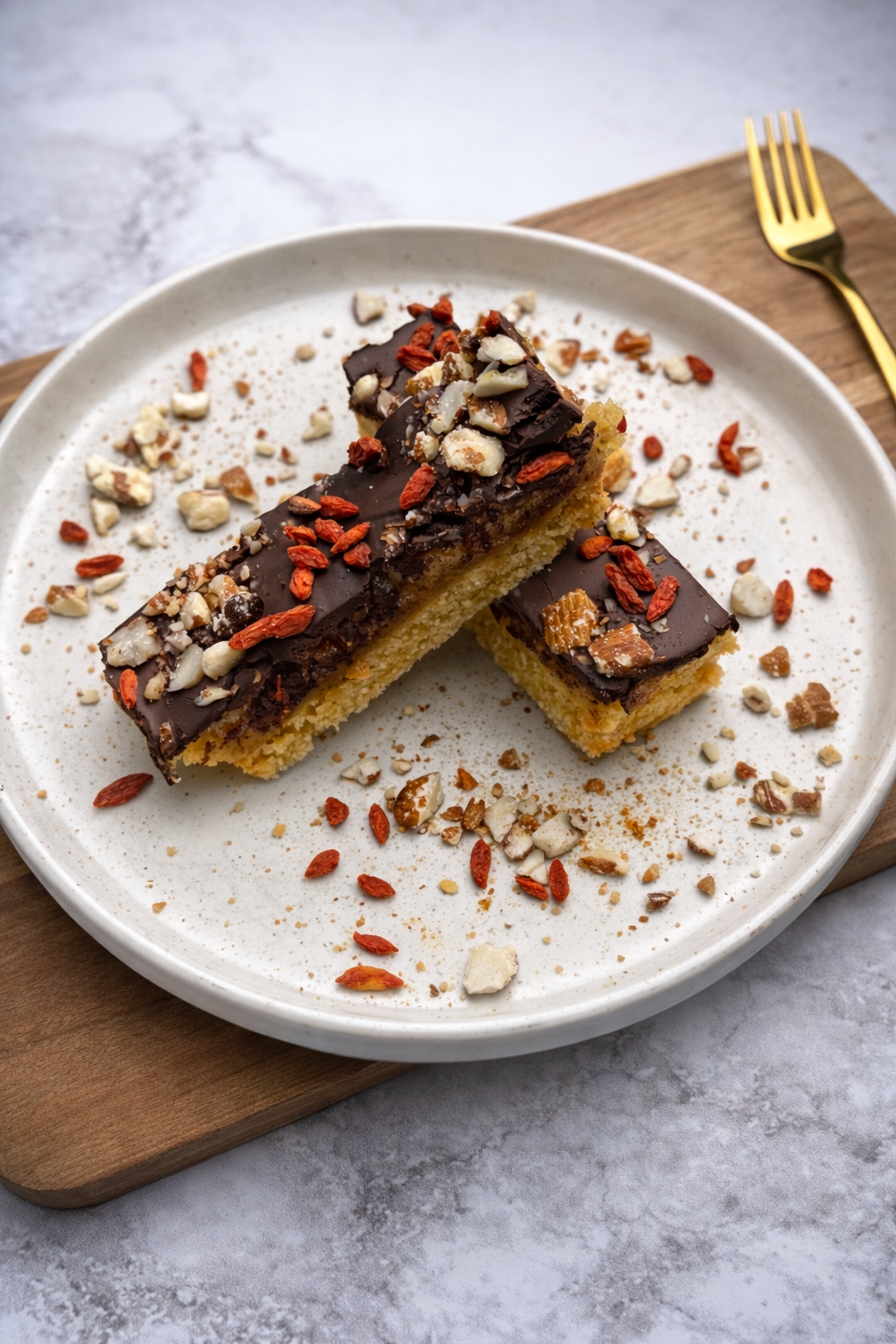 Keto batony z karmelem i polewą czekoladową