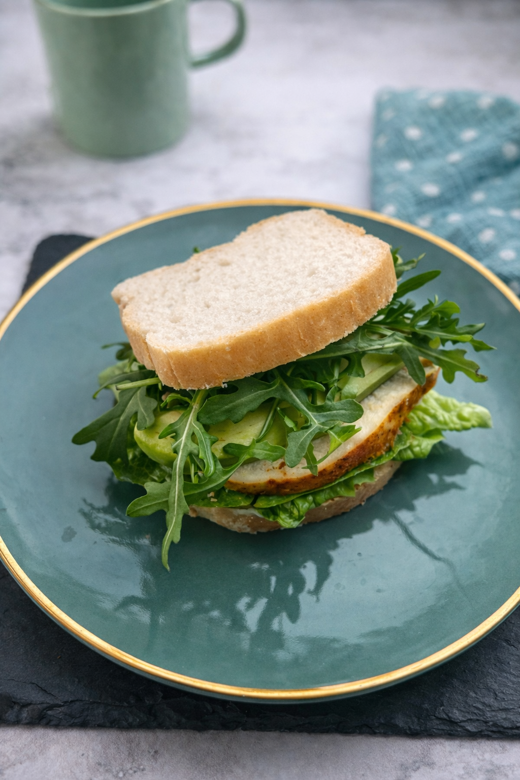 Kanapki bezglutenowe z pieczonym kurczakiem i awokado