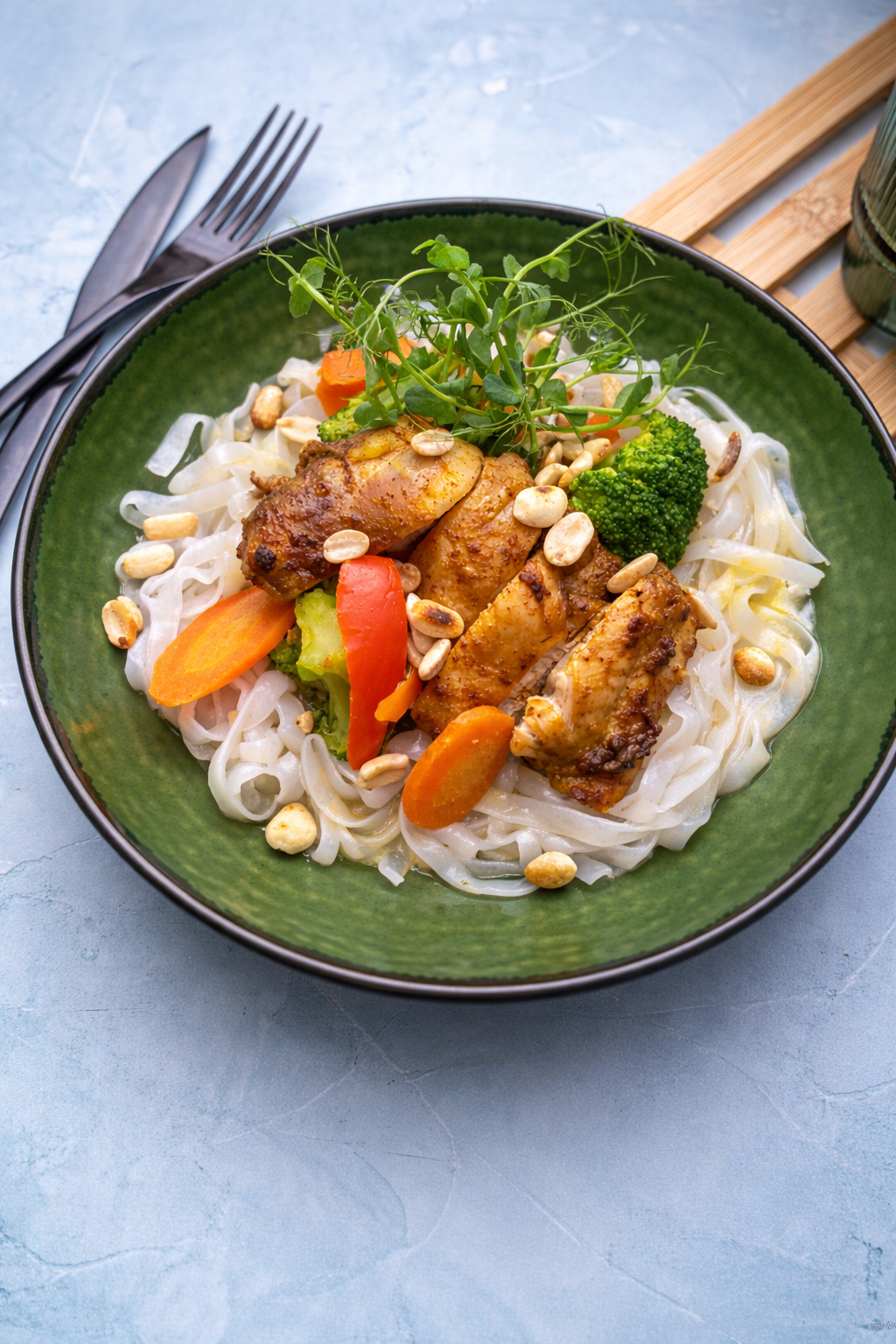 Curry z udek kurczaka z kokosową nutą i makaronem konjac
