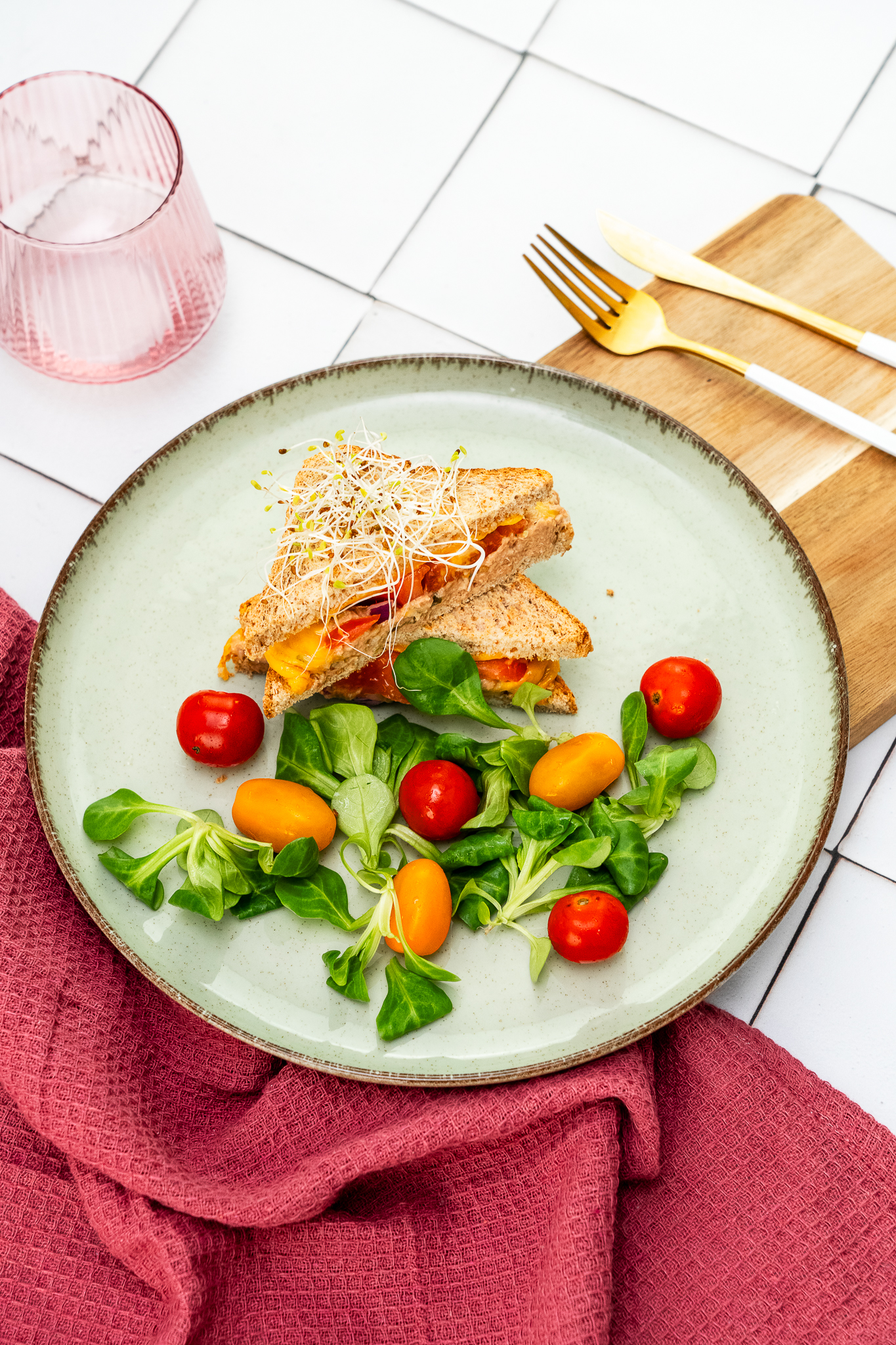 Tuna melt z serem activ protein