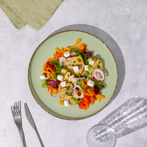 Stek z selera z papryką i fetą bez laktozy