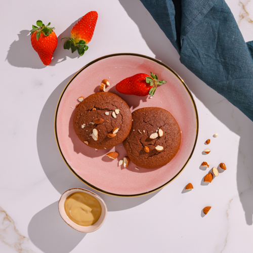 Keto pancakes z sosem sezamowym 