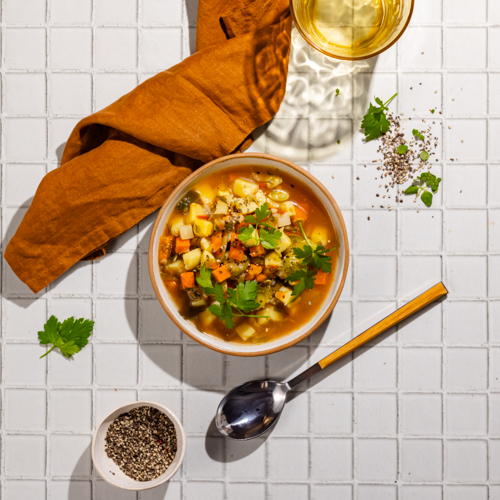 Zupa jarzynowa z brukselką i koperkiem