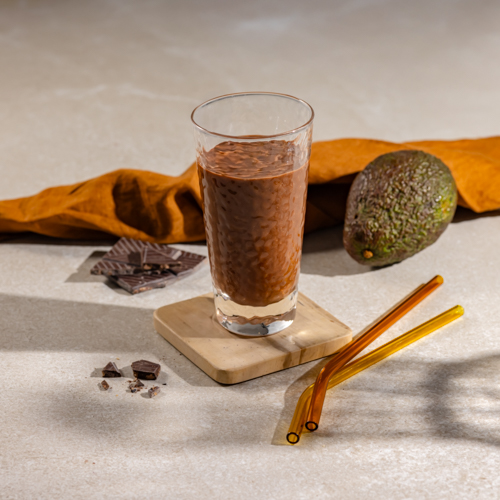 Keto koktajl kakaowy z awokado