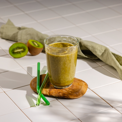 Koktajl ze szpinakiem, kiwi i melonem 