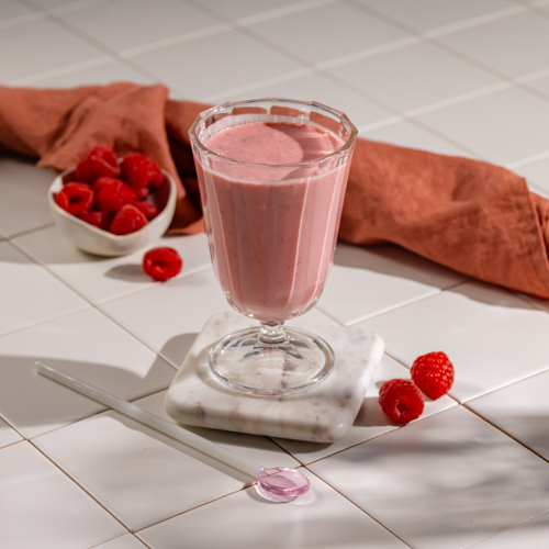 Malinowy koktajl z mascarpone