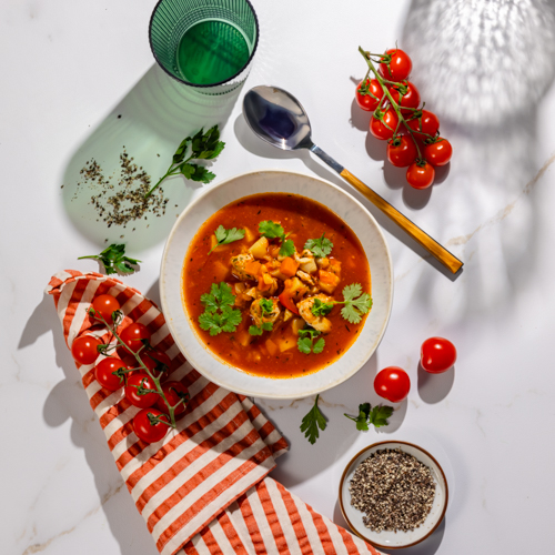 Zupa minestrone z kurczakiem