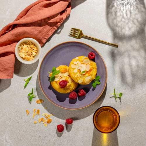 Keto bułeczki z morelą i kokosową kruszonką (może zawierać pestkę)